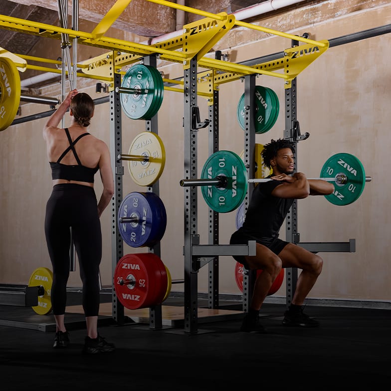 Multi-Grip Pull-Up Bar & J-Cups