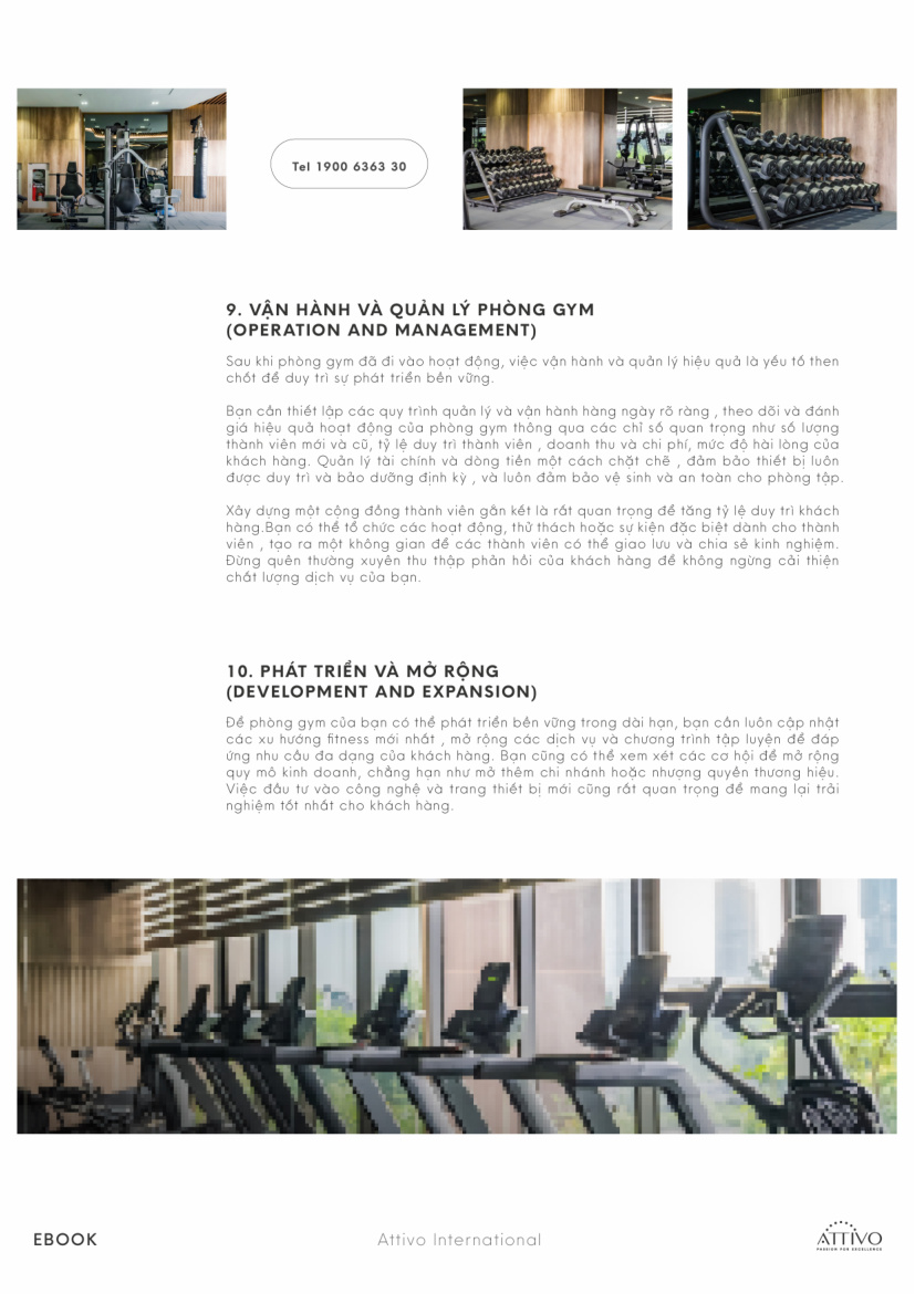Vận hành và quản lý phòng gym