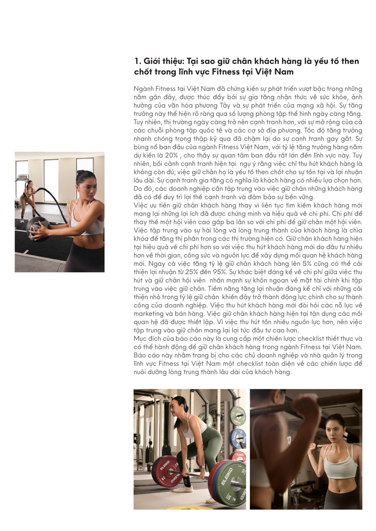 Mục lục cẩm nang giữ chân hội viên phòng gym Tập 3