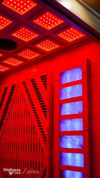 Phòng xông hơi hồng ngoại ánh sáng đỏ - phòng xông hơi hồng ngoại thương mại ClubStrong™ Sauna